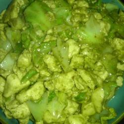 孜然圆白菜鸡丁的做法[图]