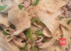 青椒肉丝水面筋的做法图解3