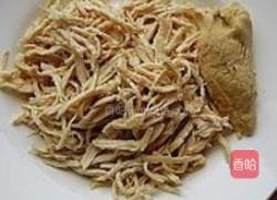 红油腰果鸡丝的做法图解4
