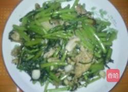 茼蒿炒肉的做法图解6