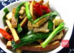 韭菜香干炒肉丝的做法图解9