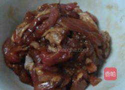 肉丝拌香干的做法图解2