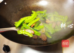 荷兰豆炒叉烧的做法图解13