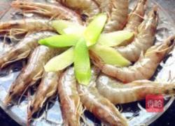 虾仁炒芥兰的做法图解1