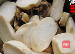 香煎双菇的做法图解2