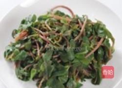 麻酱凉拌马齿苋的做法图解1