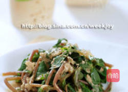 麻酱凉拌马齿苋的做法图解3