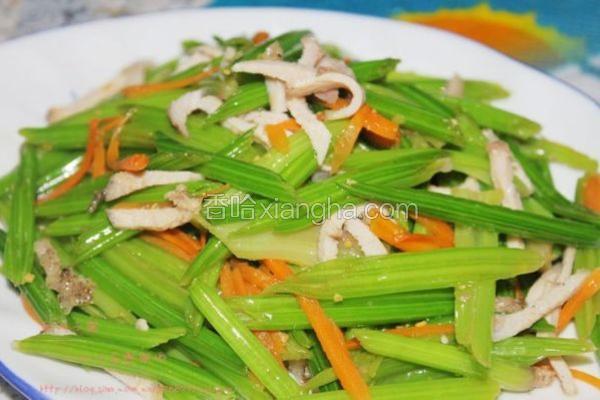 里脊拌菠菜