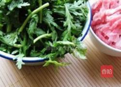 蒜蓉炒茼蒿的做法图解1