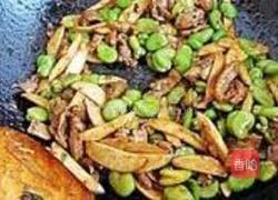 茭白蚕豆炒肉片的做法图解10