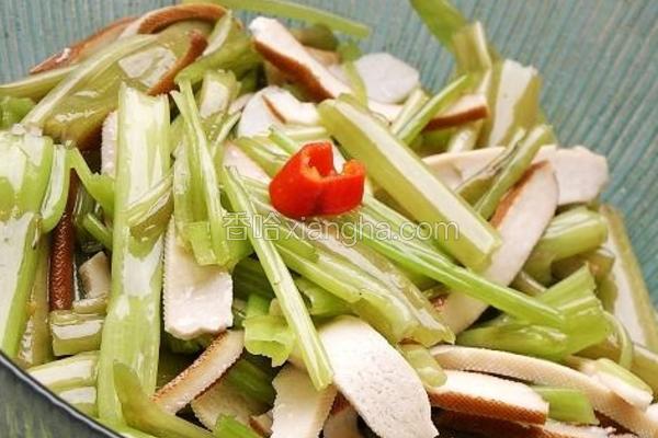 空心菜炒豆干