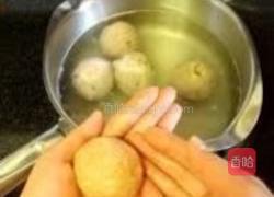 免炸蟹肉狮子头的做法图解4