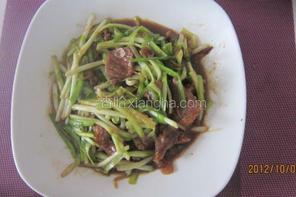 韭黄炒牛肉