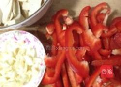 红椒炒方干的做法图解2