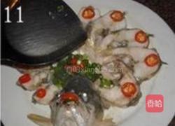 清蒸开屏鲈鱼的做法图解11