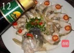 清蒸开屏鲈鱼的做法图解12