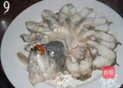 清蒸开屏鲈鱼的做法图解9