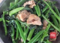肉片炒芥兰的做法图解5