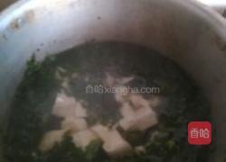 荠菜豆腐羮的做法图解3