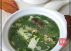 荠菜豆腐羮的做法图解5