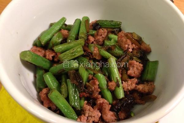 雪菜肉末四季豆