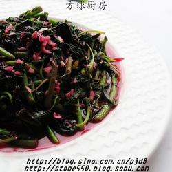 蒜蓉红汁苋菜的做法[图]