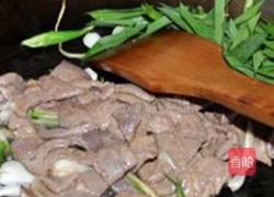 青蒜炒猪肝的做法图解5