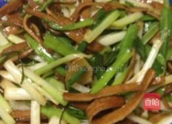 韭黄炒豆干的做法图解4
