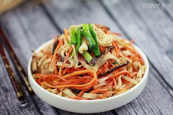 干胡萝卜丝炒豆皮