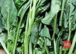 芥末菠菜墩的做法图解1
