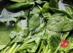 芥末菠菜墩的做法图解2