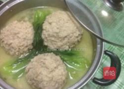 宿舍扬州狮子头的做法图解5