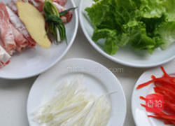 孜然羊肉生菜卷的做法图解1
