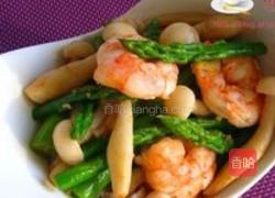 虾仁芦笋蟹味菇的做法图解10