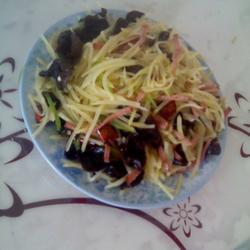 辣炒木耳土豆丝的做法[图]