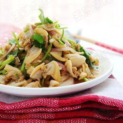 凉拌蚬子肉的做法[图]