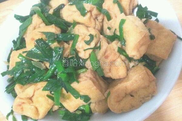 韭菜油豆泡