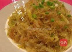 卷心菜炒粉丝的做法图解5