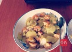 佛手瓜虾仁的做法图解1