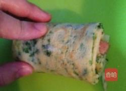 蛋香芹菜双色卷的做法图解10