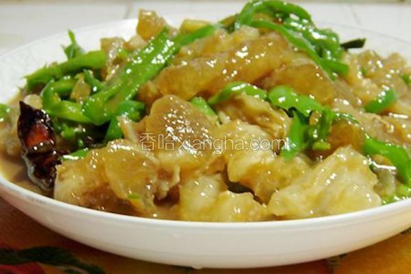 牛筋炒青椒