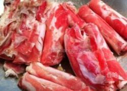 羊肉片炒便萝卜的做法图解2
