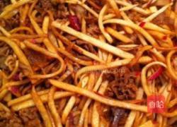 羊肉片炒便萝卜的做法图解4