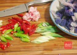 干锅紫菜花的做法图解1