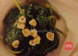 猪油拌地瓜叶的做法图解2