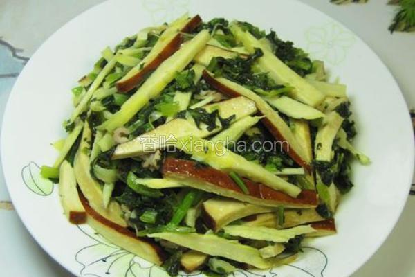 雪菜冬笋肉丝