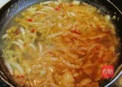 酸菜烧血旺的做法图解6