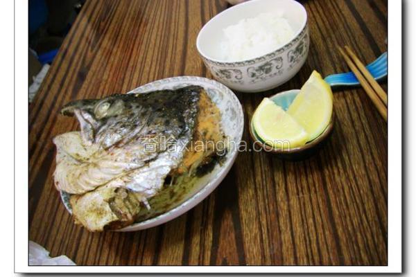 烤三文鱼头