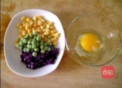 玉米橄榄鸡蛋羹的做法图解1