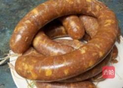 自制五香麻辣灌肠的做法图解3